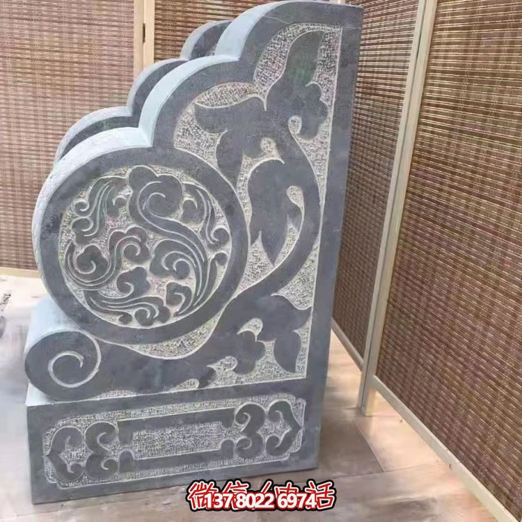 傳統(tǒng)石刻抱鼓，點(diǎn)綴仿古庭院