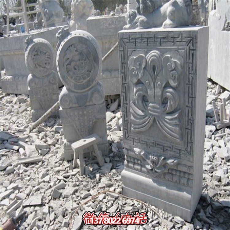 美麗的大理石抱鼓石雕塑，為你的園林景觀增添無限魅力