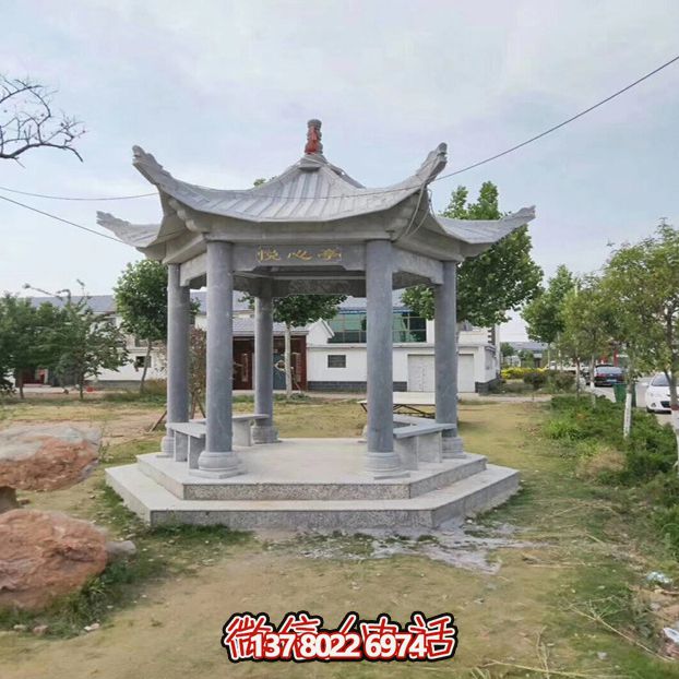 舒適涼亭休息座椅，最適合鄉村戶外休閑