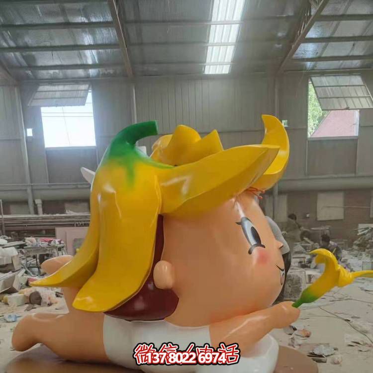 玻璃鋼戶外裝飾擺件，精致美觀、趣味卡通人物景觀