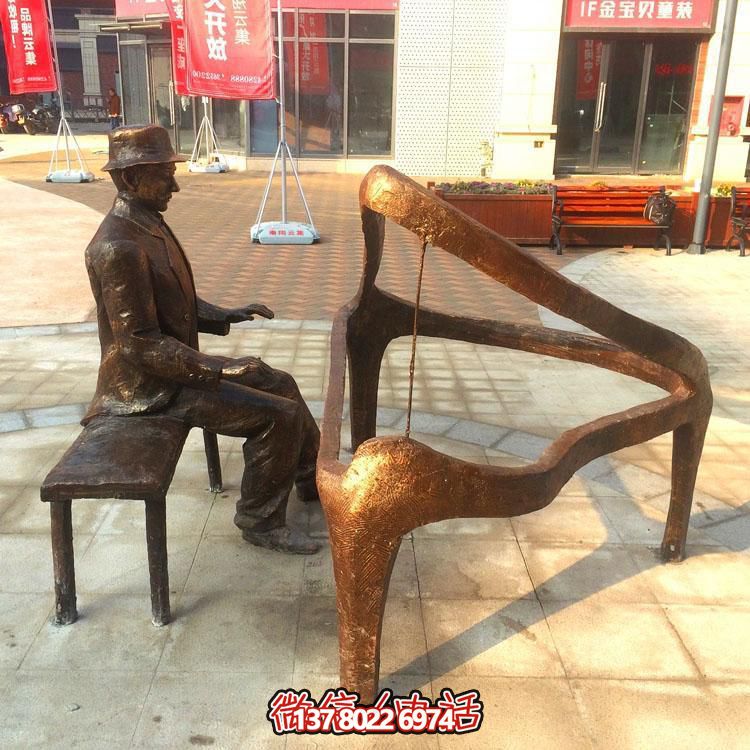 玻璃鋼仿銅大型景觀(guān)擺件雕塑