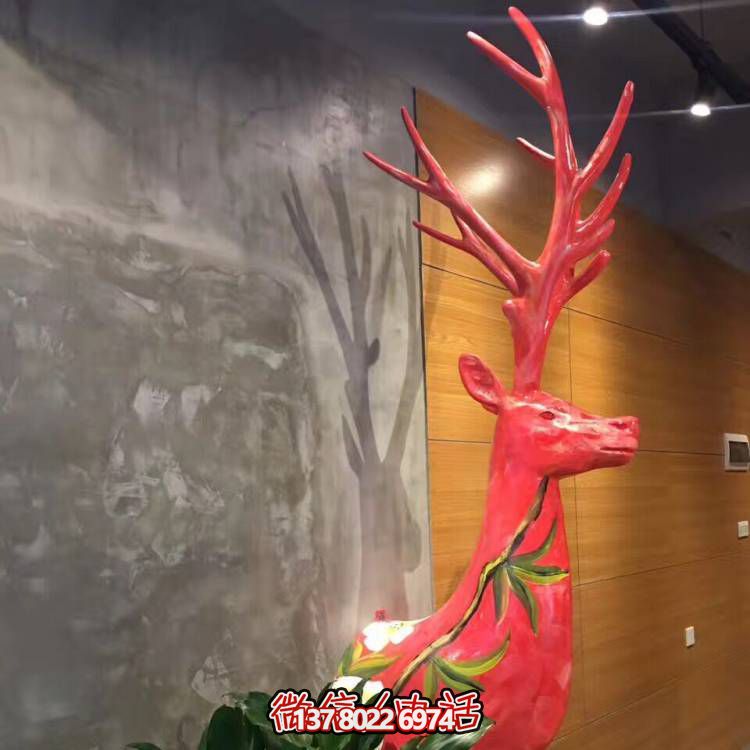 藝術(shù)之美玻璃鋼動(dòng)物雕塑彩繪景區(qū)