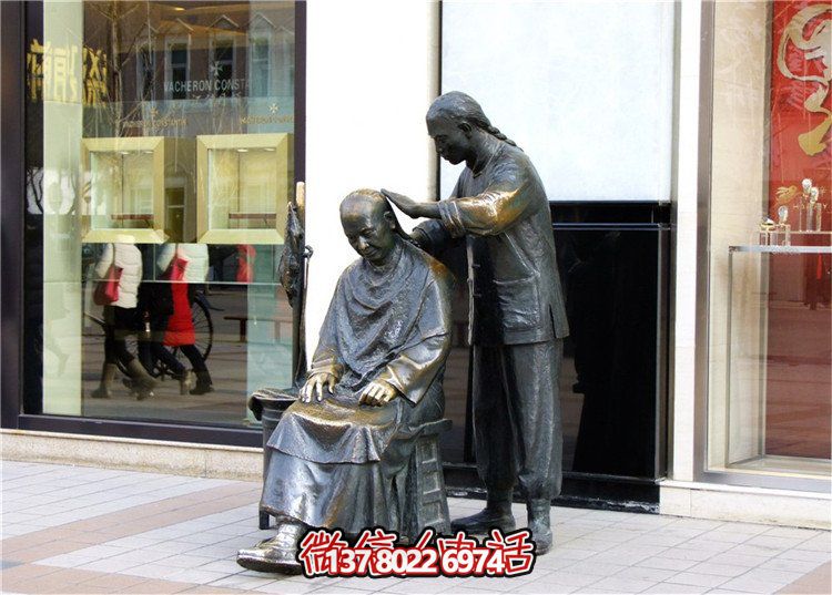 鑄銅雕塑園林景觀，讓你步行街上賞心悅目