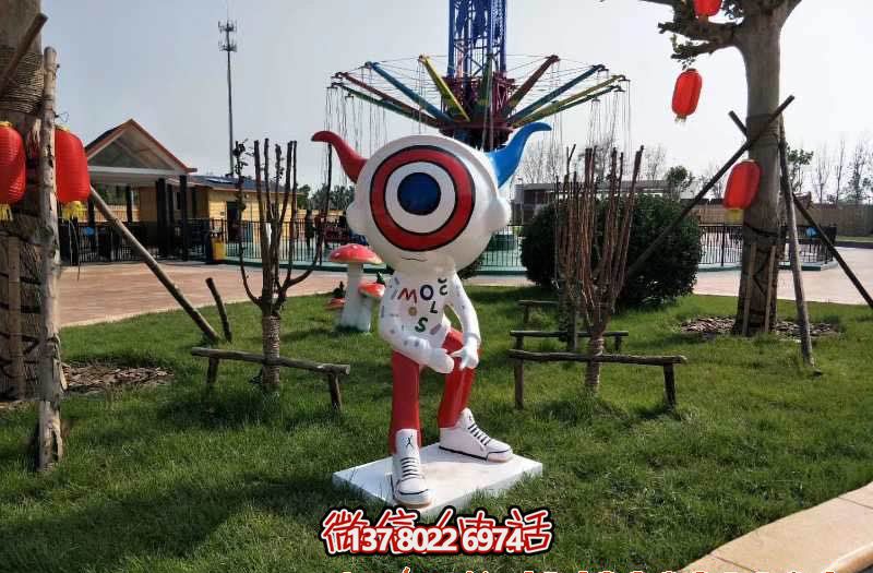 昂公寓玻璃鋼卡通機器人雕塑 昂公寓玻璃鋼卡通機器人雕塑