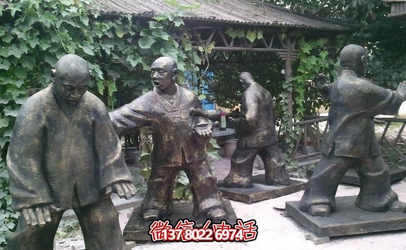 玻璃鋼雕塑景觀，為廣場練功夫人注入靈動之物