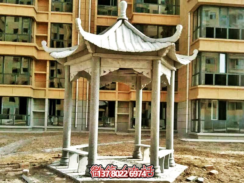 仿古建筑涼亭，為小區(qū)、公園、草坪提供休息雕塑美化