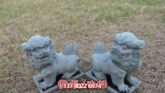 精美創(chuàng)意獅子大理石擺件，為戶外園林景觀增添更多美感