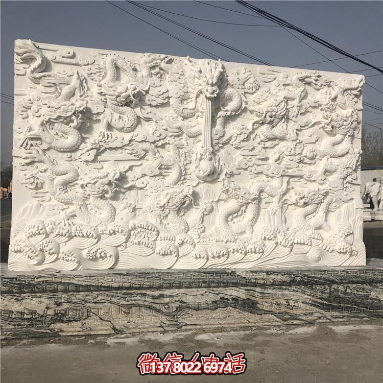 精湛雕刻的室內大理石雕塑，為您的庭院增添浮雕照壁