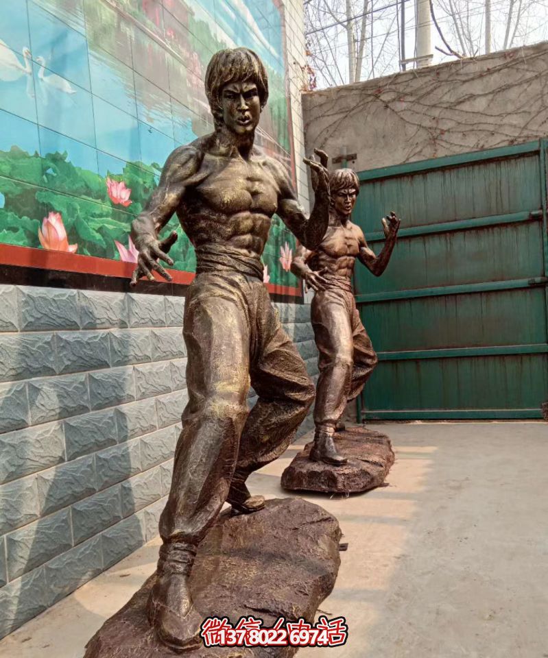 玻璃鋼仿銅影視明星人物雕塑景觀電影城裝飾美陳擺件李小龍雕塑 玻璃鋼仿銅影視明星人物雕塑景觀電影城裝飾美陳擺件李小龍雕塑