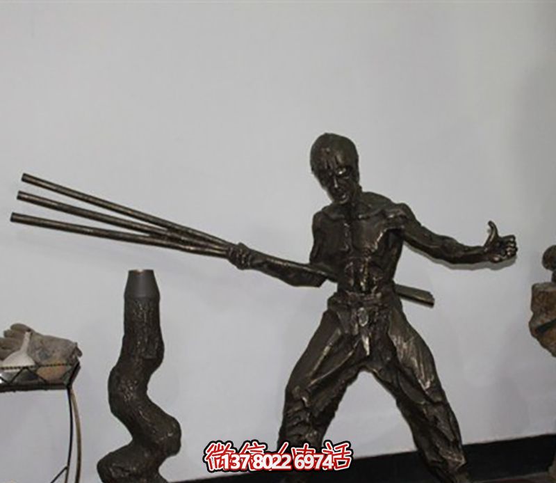 戶外廣場銅雕影視巨星李小龍雕塑 戶外廣場銅雕影視巨星李小龍雕塑