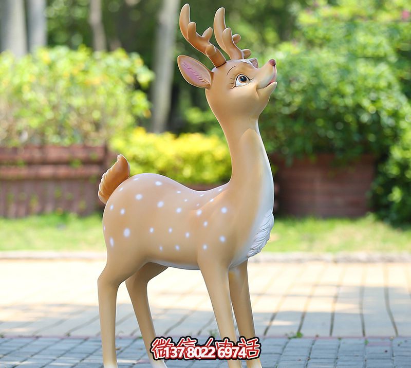 公園景區(qū)不銹鋼創(chuàng)意玻璃鋼彩繪鹿雕塑 公園景區(qū)不銹鋼創(chuàng)意玻璃鋼彩繪鹿雕塑