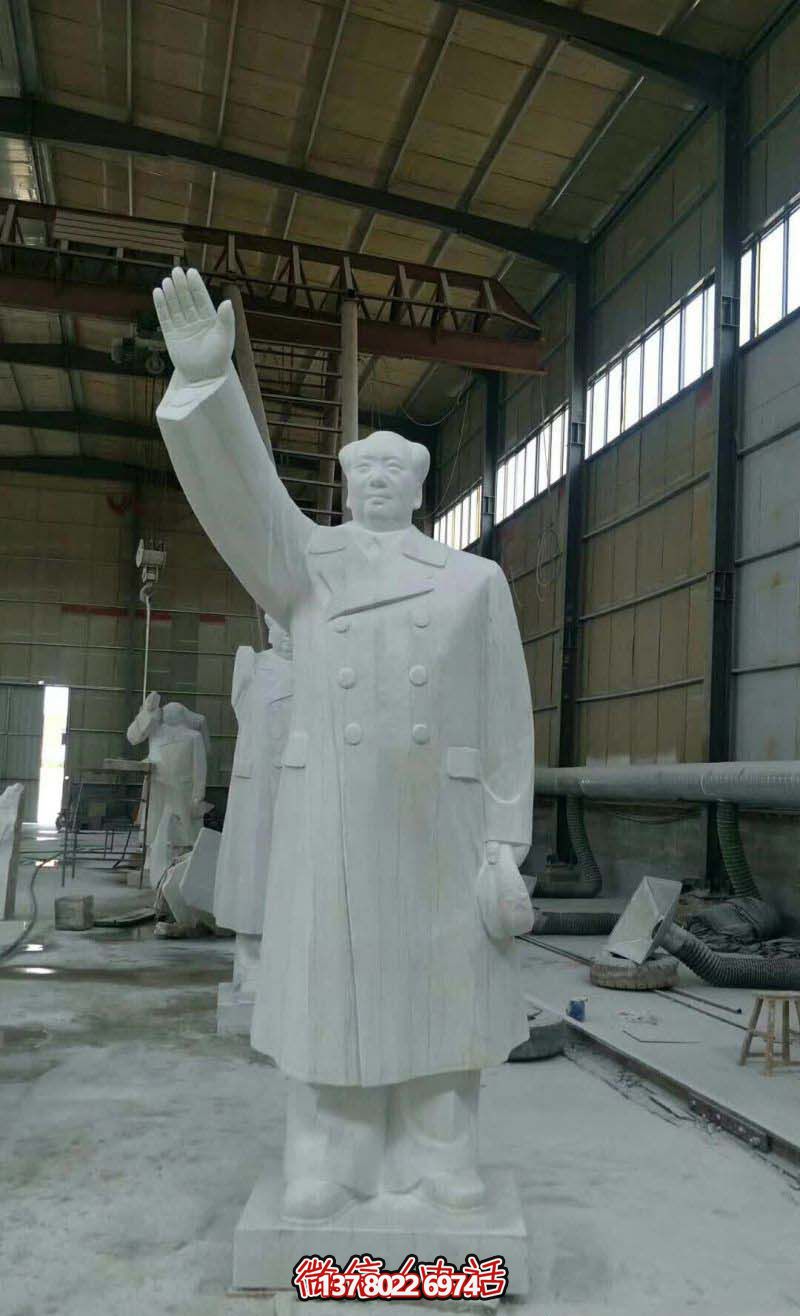 紀念館揮手毛主席石雕毛澤東雕塑 紀念館揮手毛主席石雕毛澤東雕塑